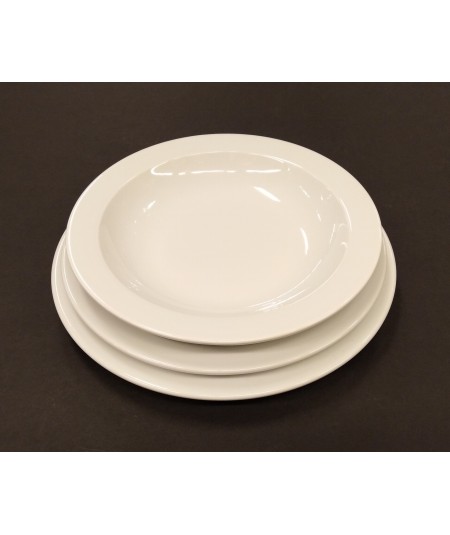 PLATO HONDO MARINA BLANCO 23 CM