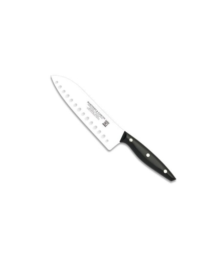 CUCHILLO SANTOKU 20CM MANGO MIKARTA NEGRO