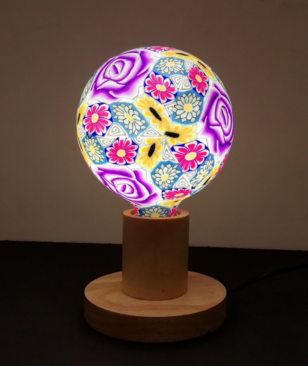 LÁMPARA DECORATIVA LED SILICONA ROSA PÚRPURA