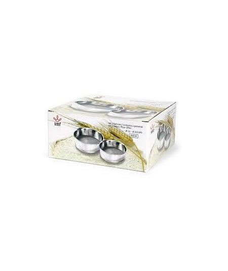 SET 2 TAMICES ACERO INOX