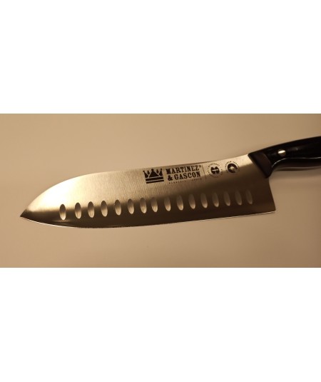 CUCHILLO SANTOKU 20CM MANGO MIKARTA NEGRO