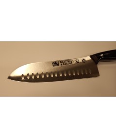 CUCHILLO SANTOKU 20CM MANGO MIKARTA NEGRO