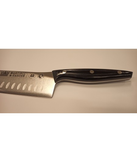 CUCHILLO SANTOKU 20CM MANGO MIKARTA NEGRO