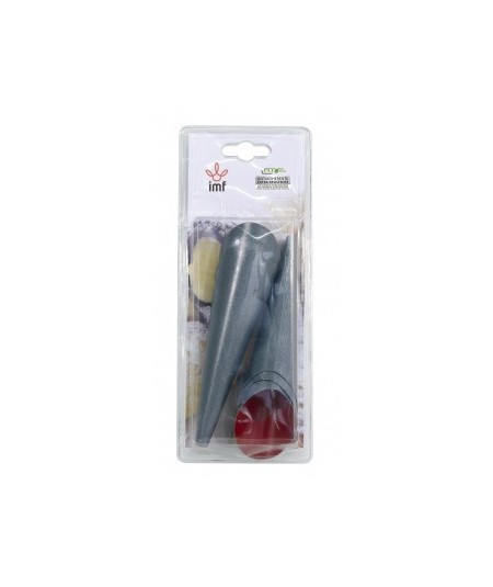 SET 6 MOLDES CONOS 12CM ACERO INOX ANTIADHERENTE