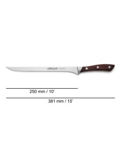 ARCOS NATURA CUCHILLO JAMONERO 250MM