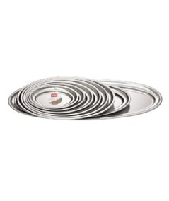 BANDEJA OVAL ACERO INOX 30CM