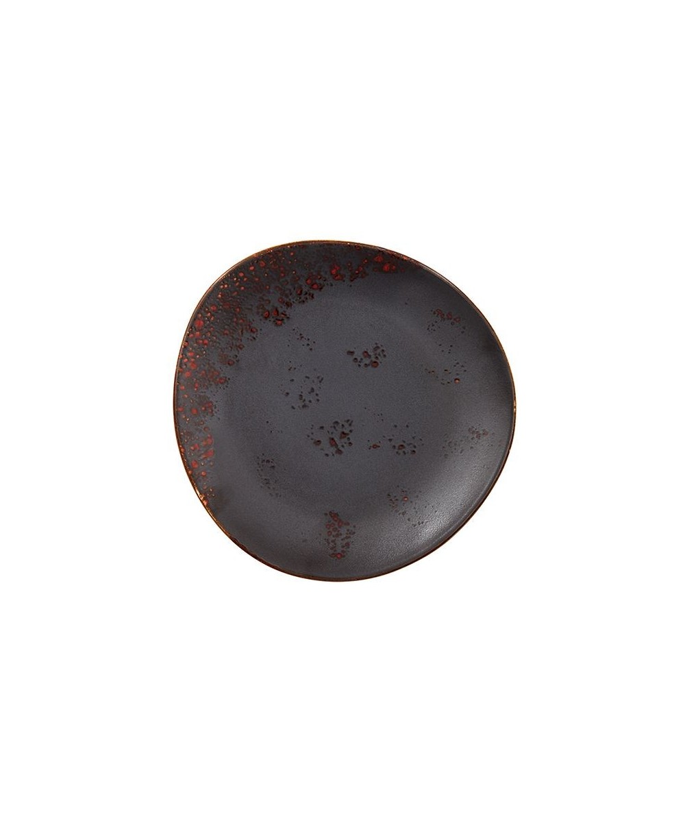 PLATO POSTRE IRREGULAR 21,5CM OXIDUM RED QUALITÄT