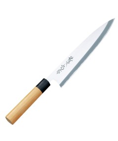 TOJIRO SHIROGAMI STEEL DEBA HOJA FINA 210MM (ACERO BLANCO)