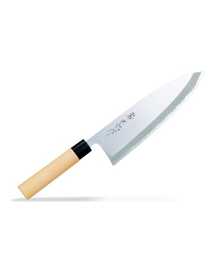 TOJIRO SHIROGAMI STEEL DEBA 240MM (ACERO BLANCO)