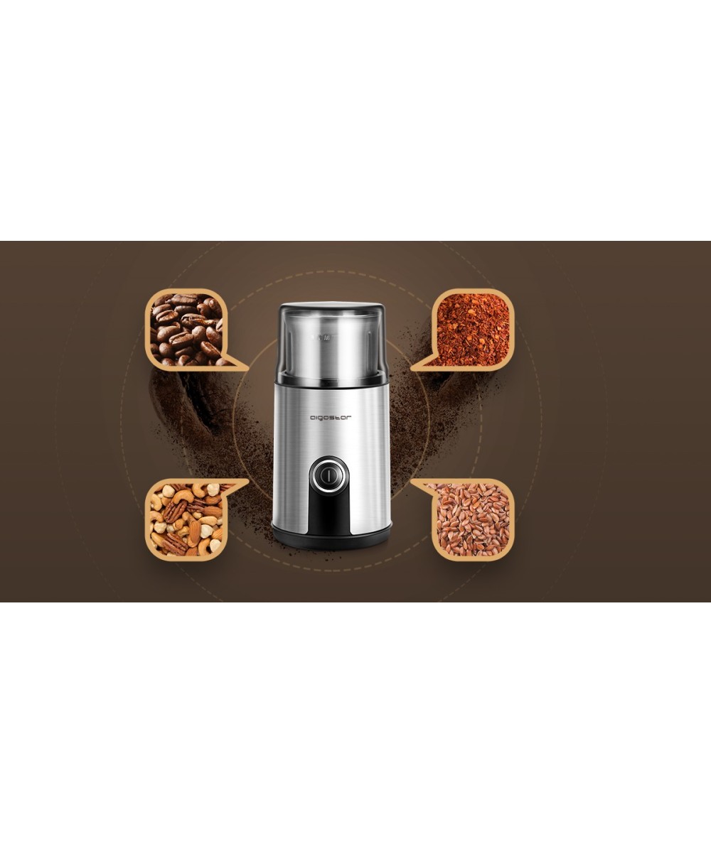 Comprar Moledor de café de acero inoxidable 200W Aigostar