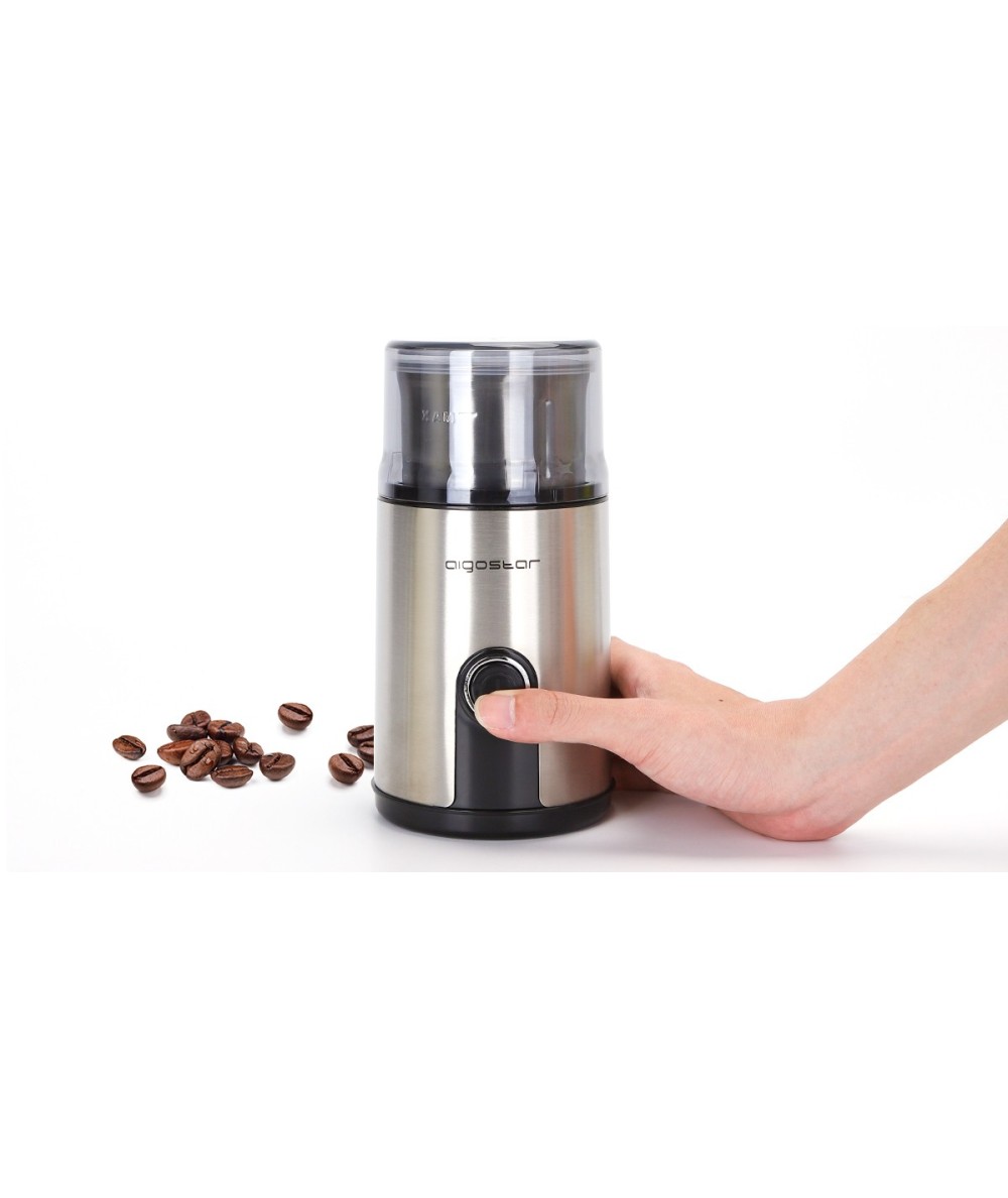 Comprar Moledor de café de acero inoxidable 200W Aigostar