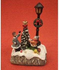 FIGURA NAVIDAD NIÑOS EN ÁRBOL