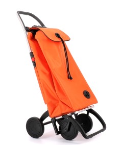 CARRO COMPRA NARANJA PLEGABLE ROLSER I-MAX MF 4 RUEDAS IMX305