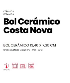 BOL CERÁMICO COSTA NOVA 0,55 LITROS IBILI 688001