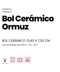 BOL CERÁMICO ORMUZ 0,55 LITROS IBILI 688007