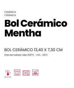 BOL CERÁMICO MENTHA 0,55 LITROS IBILI 688008