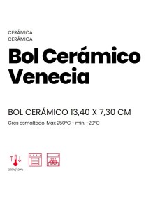 BOL CERÁMICO VENECIA 0,55 LITROS IBILI 688011