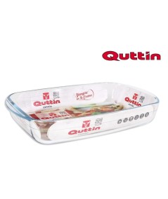 FUENTE VIDRIO RECTANGULAR 38,8X24X6,6CM 4,2L QUTTIN