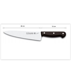 CUCHILLO COCINERO UNIBLOCK 20CM 3 CLAVELES