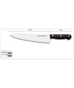 CUCHILLO COCINERO UNIBLOCK 25CM 3 CLAVELES