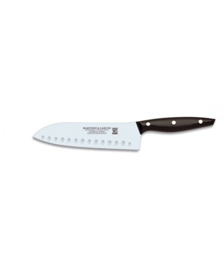 CUCHILLO SANTOKU 20CM MANGO MIKARTA NEGRO