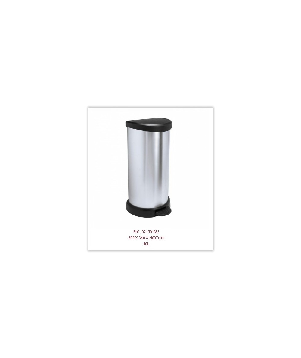  Curver Deco - Cubo de basura (40 L, 40 litros), color negro :  Hogar y Cocina