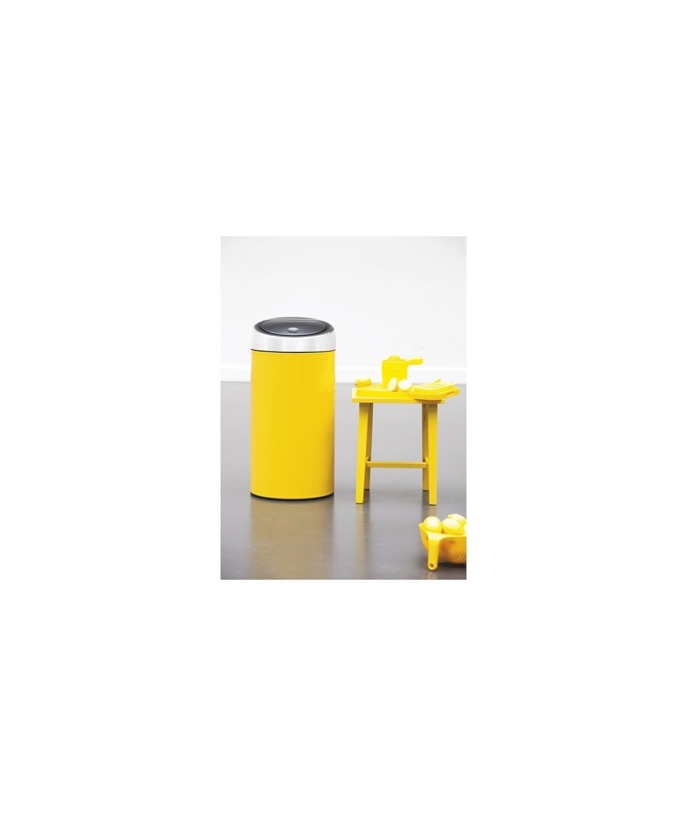 PAPELERA COCINA 45L BRABANTIA AMARILLO LIMÓN