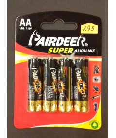 SET 4 PILAS AA LR6 1.5V